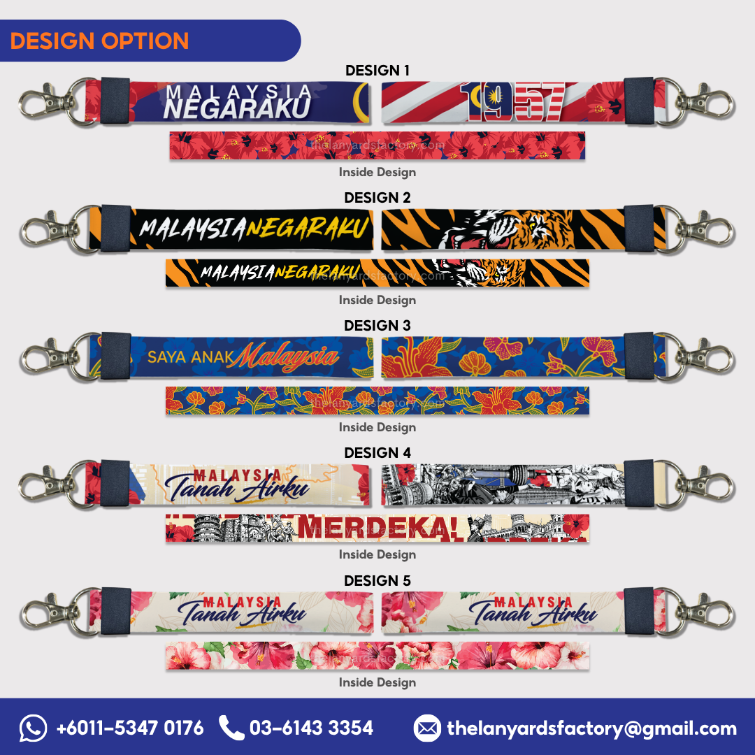 Merdeka Fabric Keychain