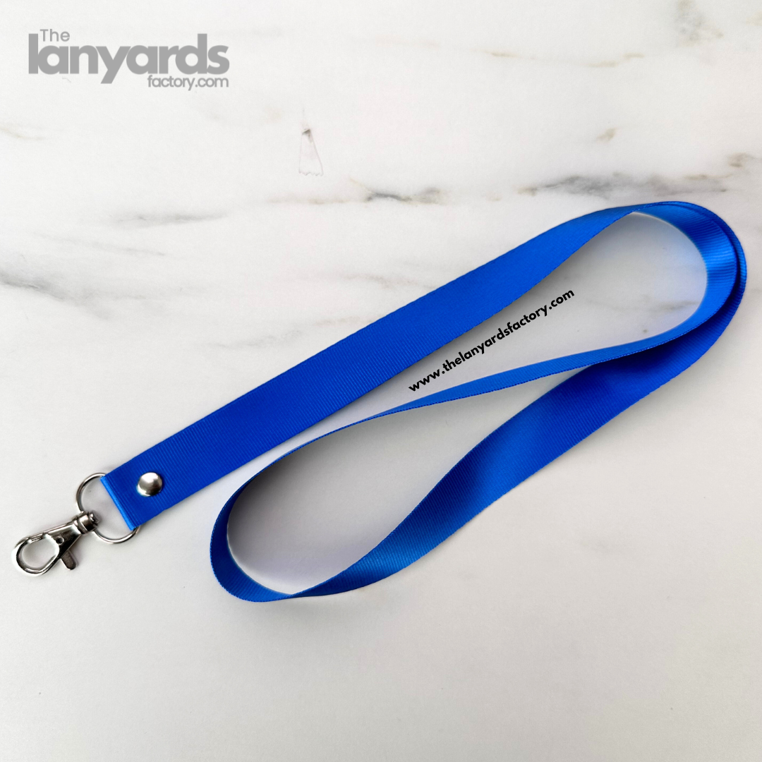 20mm Nylon Lanyard Blue (Ready Made)