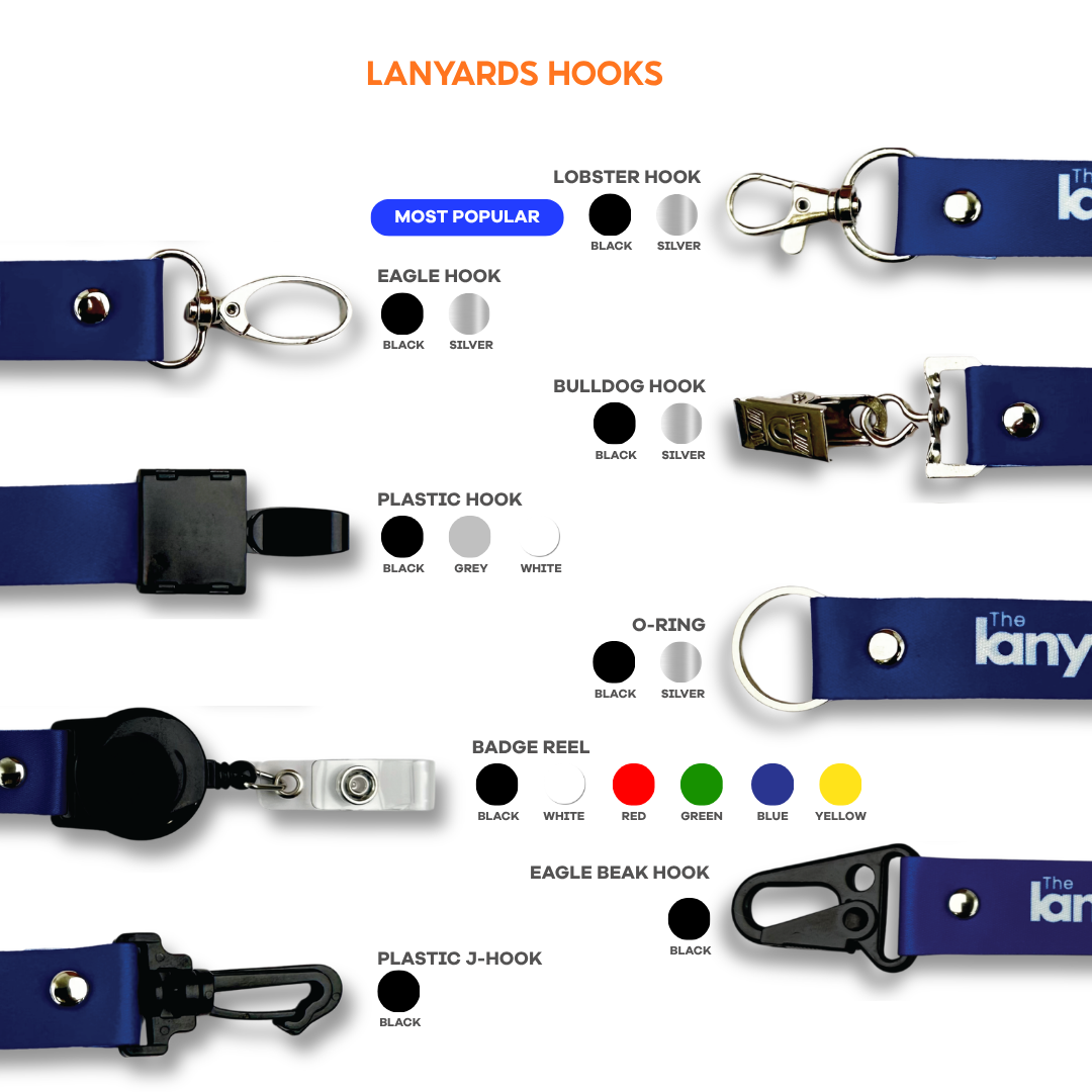 20mm Custom Lanyards with Hook