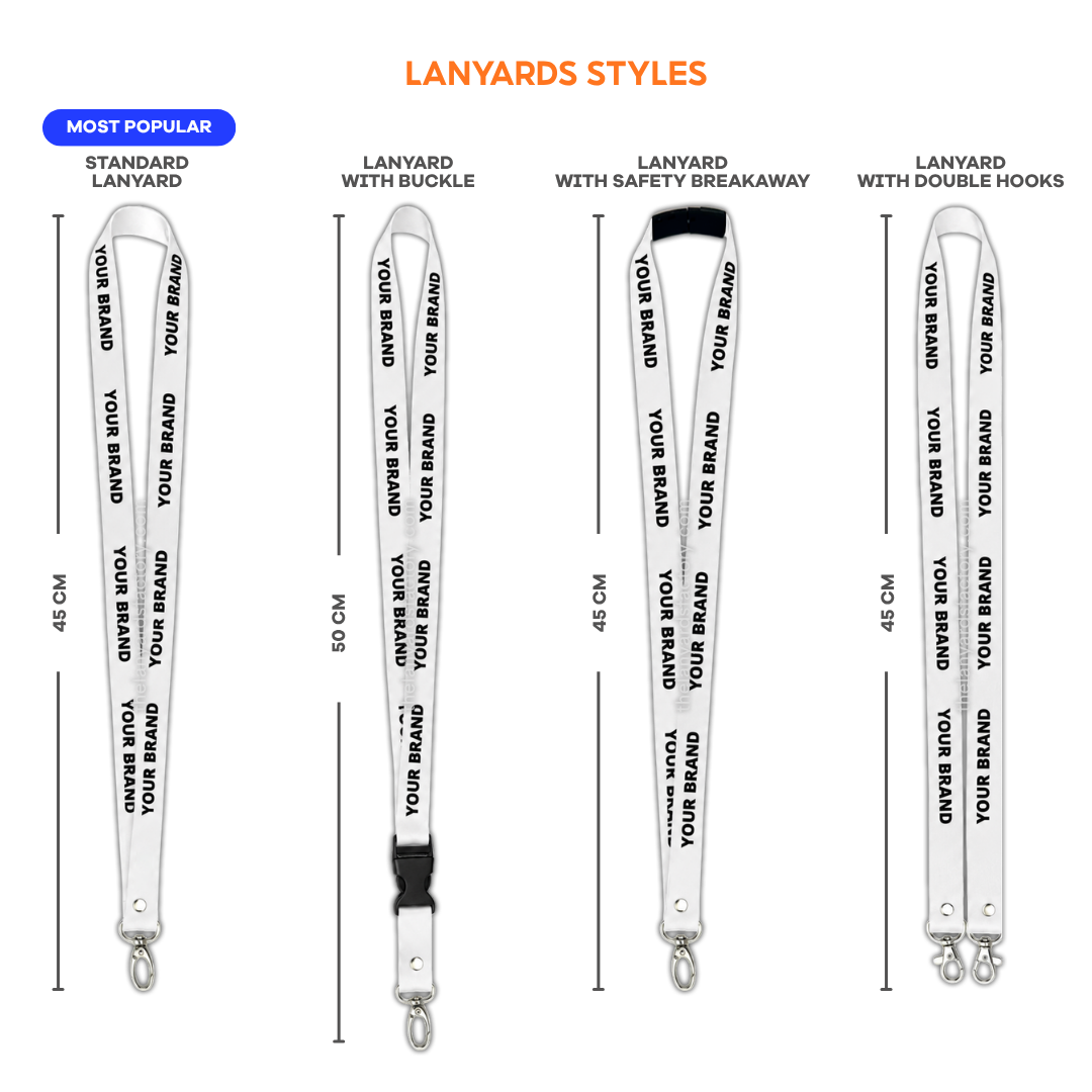20mm Custom Lanyards with Hook (Request for Quote)
