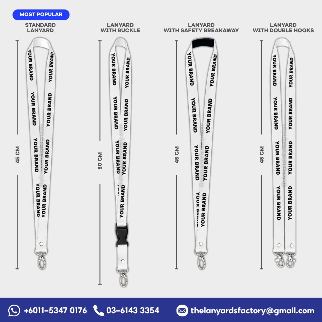 20mm Custom Lanyards with Hook