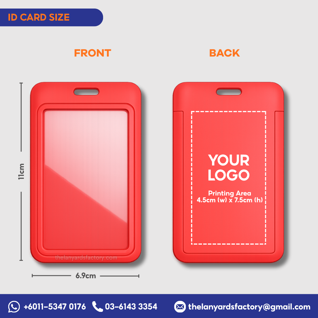 Hard Plastic Case ID Card Holder