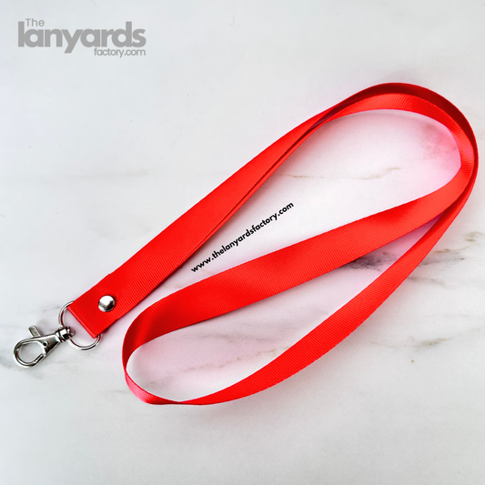 20mm Nylon Lanyard Red (Ready Made)