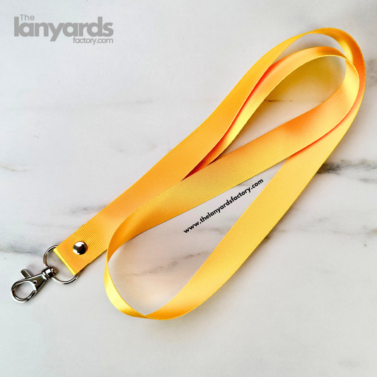 20mm Nylon Lanyard Yellow (Ready Made)